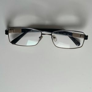 Versace Unisex Black/Gunmetal Rectangular